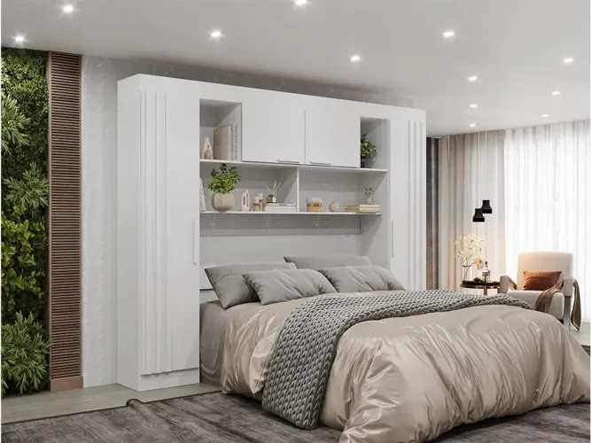 ROUPEIRO MODULAR COM AÉREO E ESPAÇO PARA CAMA SUPER FUNCIONAL SURPREENDA-SE!! 626SR7