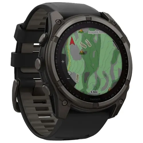 Relógio Smartwatch Garmin Fenix 8 Sapphire Solar Preto/Amarelo