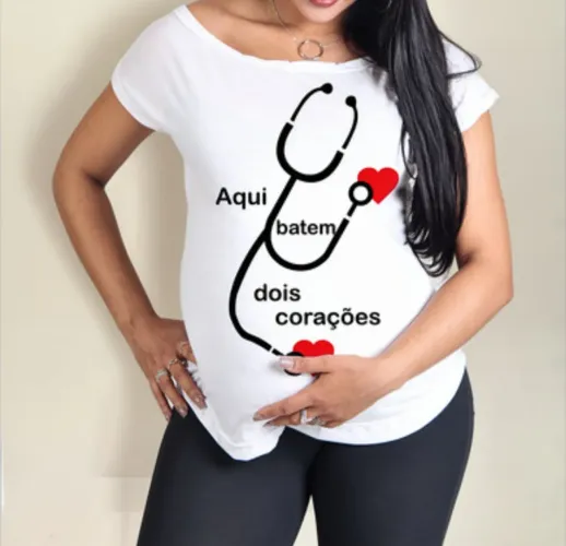 Camiseta gestante nova m