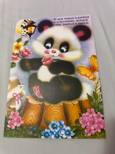 Papel de carta panda, grande A4 raro da década de 80/90