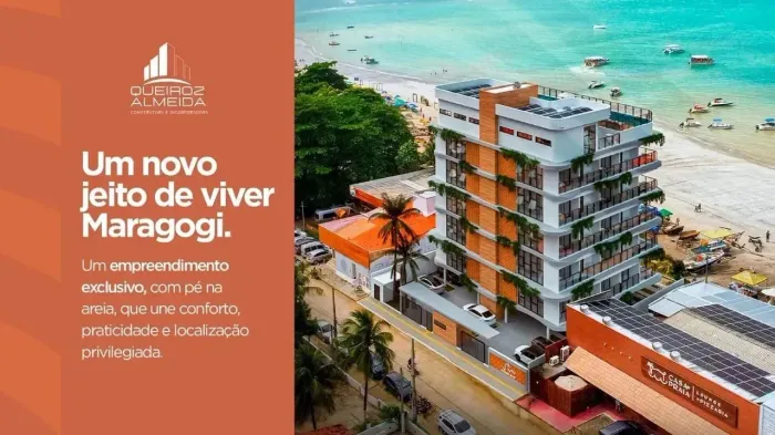 FLAT POSIÇÃO NORTE EDF. CAMINHO DO MAR VISTA MAR EM PRAIA DE MARAGOGI-AL