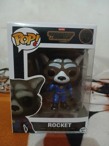 Funko Pop Rocket Raccoon - Guardioes da Galaxia Vol. 3