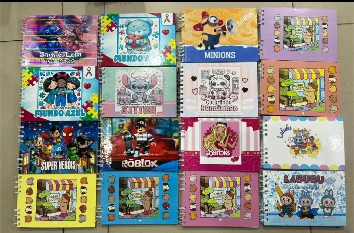 Livros de colorir infantis variados