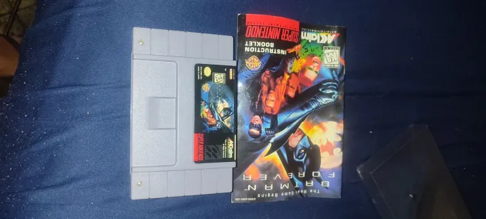 Batman Forever + Manual Originais SNES