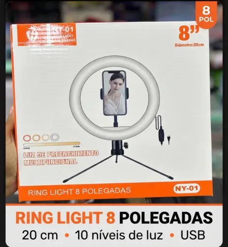 RING LIGHT 8 POLEGADAS ? NY-01