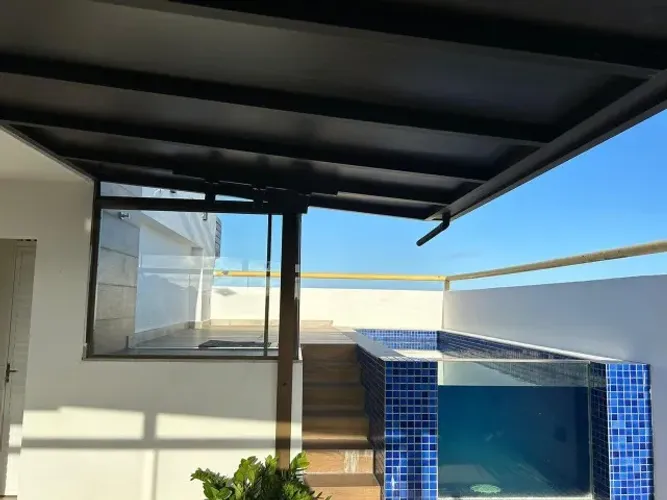 Cobertura Duplex Mobiliada 200 m2 (Alto Padrão), com Piscina e 3 Suítes, para Locação