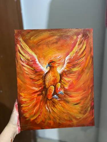 Quadro pintado a mão
