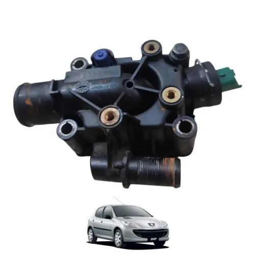 cavalete água carcaça termostática Peugeot 207 206 1.6 2007 a 2012