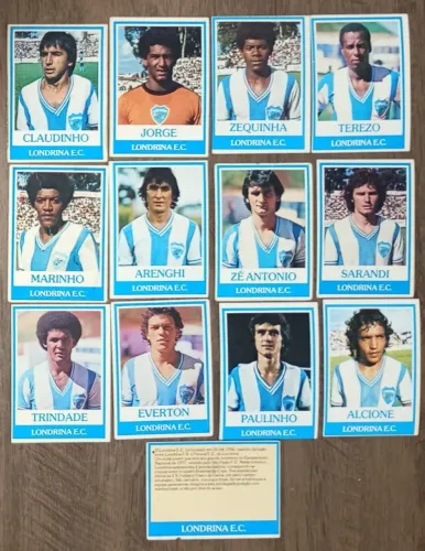 FUTEBOL CARDS 78/79 PING PONG LONDRINA COMPLETO