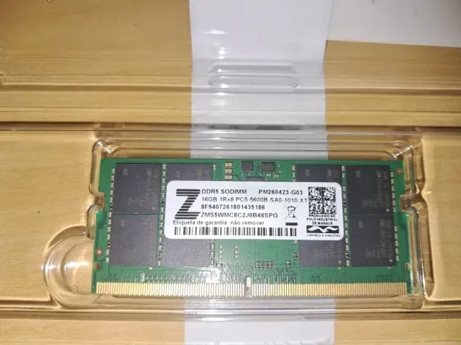DDR5 SODIMM de 16GB (1x16GB) 5600 MHz (PC5-5600B) - NOVA