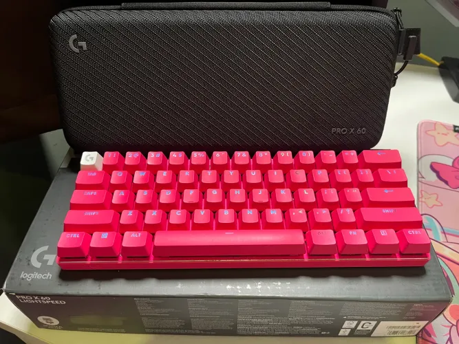 Teclado Gamer Logitech G Pro X 60 Wireless Magenta