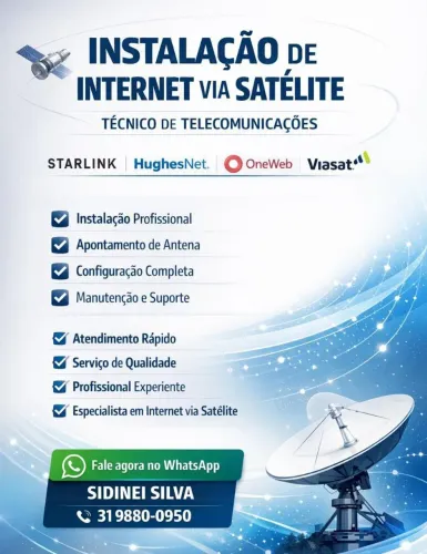 Técnico instalador Antenas, câmeras e sistemas de segurança. 