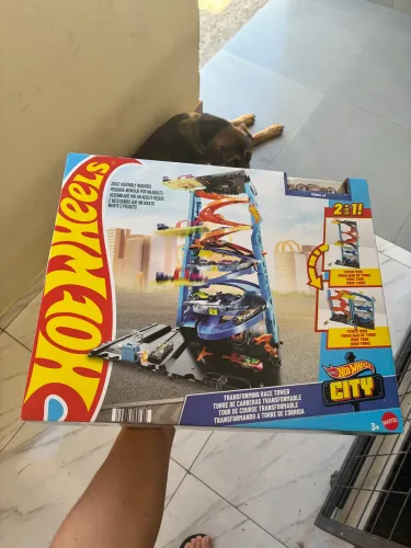 Brinquedo Hot Wheels Pista de Corrida City Original + Carrinho Hot Wheels