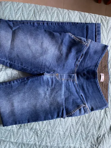 Calça jeans gestante P - Agora Sou Mãe 