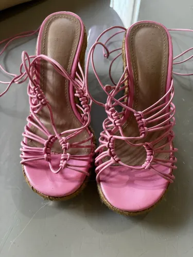 Sandália rosa bebê Lialine N35