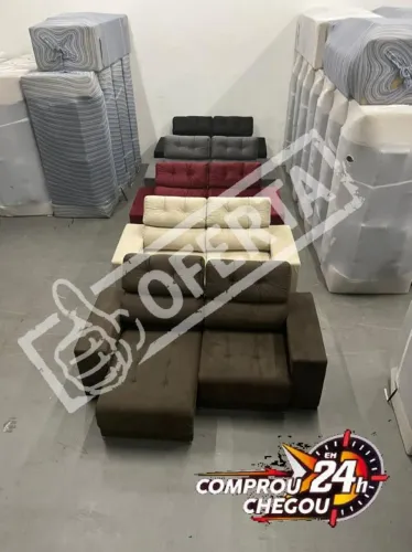 SOFA RETRATIL 2MT FRETE GRÁTIS 