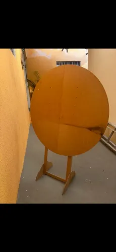 Painel redondo liso Mdf decoração