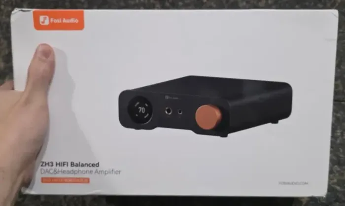 [Novo] Amp/dac Hi-fi, Preto, Fosi Audio Zh3