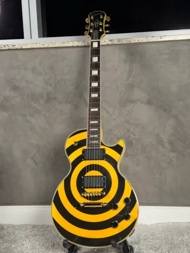 Guitarra Epiphone Les Paul Custom Zakk Wylde Signature Bullseye 2007