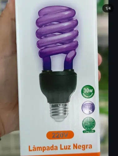 LUZ NEGRA 220V 30W REF: TB-07-2016