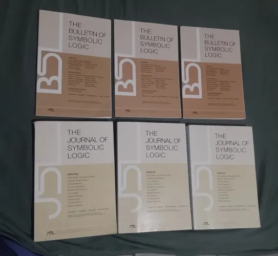 6 Livros Acadêmicas de Lógica Matemática - Journal & Bulletin of Symbolic Logic