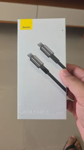 Cabo Baseus USB C 100w 5a Tungsten Gold 2 metros