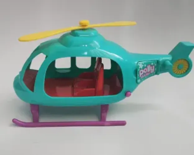 Helicóptero da Polly Pocket + sapatinhos