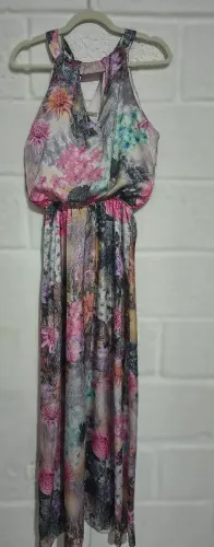 Vestido longo Atuale estampado floral