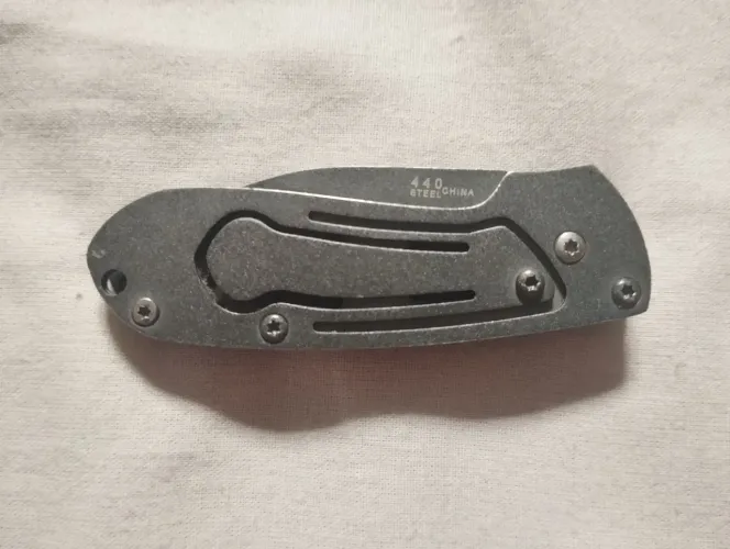 Mini Canivete Dobrável De Acionamento Automático 