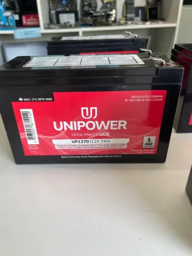 Bateria Selada 12V/7Ah nova para nobreak Unipower garantia/pronta entrega