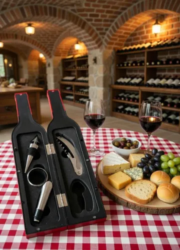 Kit de acessórios para vinhos