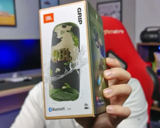 Jbl Grip Camuflado Prova d água Equalizador pelo App JBL e Luz Led - Lacrado