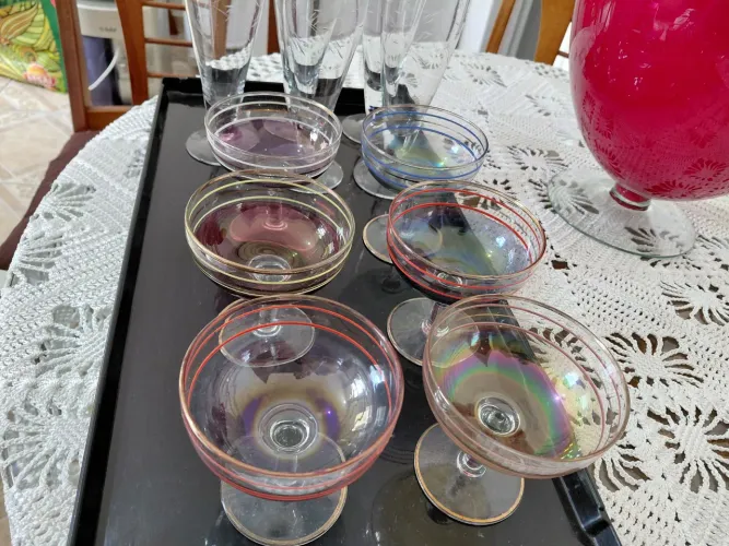 Lindas taças de cristal 