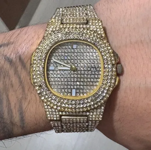 Relógio Patek Cravejado