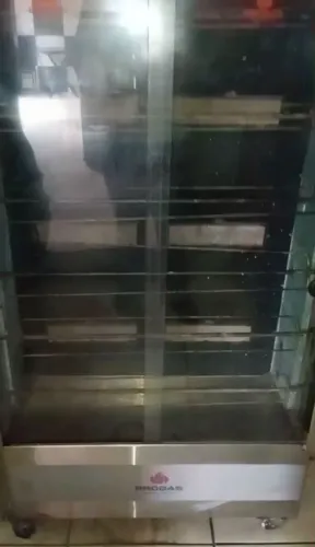 Maquina De Frangos Rotativo Tubular 6 Espetos Cap.30 Peças-SUPER NOVA