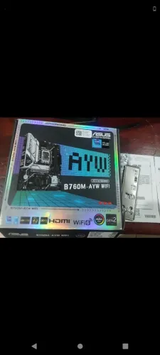 Kit placa mãe Asus b760 awy ddr5 e Intel core I512400f