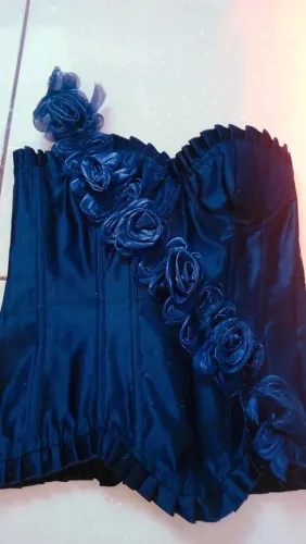 Corset azul regulável