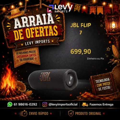 Caixa de Som JBL Flip 7 Lacrado Original NF
