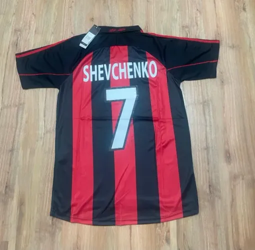 Camisa Milan Retrô Shevchenko 7 - Tamanho M