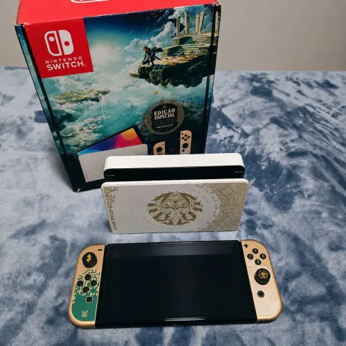 Nintendo Switch OLED colecionador Zelda TotK