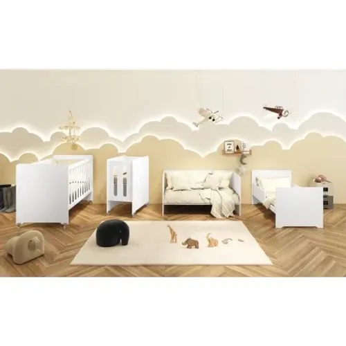 Berço branco 4 em 1