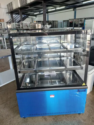 Balcão Vitrine Estufa 1,00 Metro Prime Preta 220V - Venâncio
