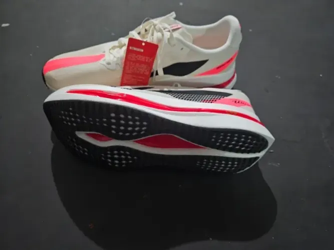 Tênis Li-Ning Red Hare 9 Ultra Tam 43 - Branco/Vermelho (Novo C/ Etiqueta)