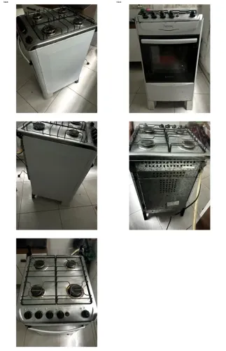 Fogão Atlas Fastcook 4 Bocas Inox com Forno - Funcionando