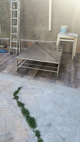 PLATAFORMA INOX PARA PISCINA 150 cm x 115 cm