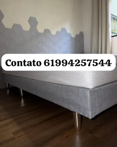base de cama king size varias cores nova