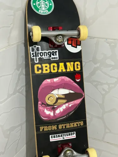 Skate Completo CB Gang + Stronger + Moska + Spitfire
