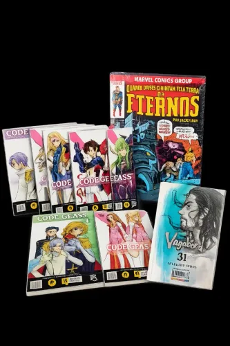 Lote de Mangás e HQs - Code Geass + Vagabond + Os Eternos | Excelente Estado