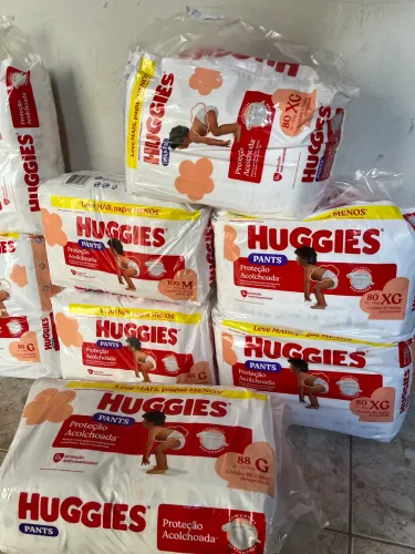 Fraldas HUGGIES SHORTINHO XG G M PROMOÇÃO EM ESTOQUE 