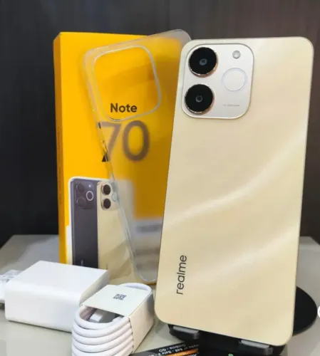 Celular Note 70----- 128Gb/4 "Dourado" Top de linha + Entrega Grátis 